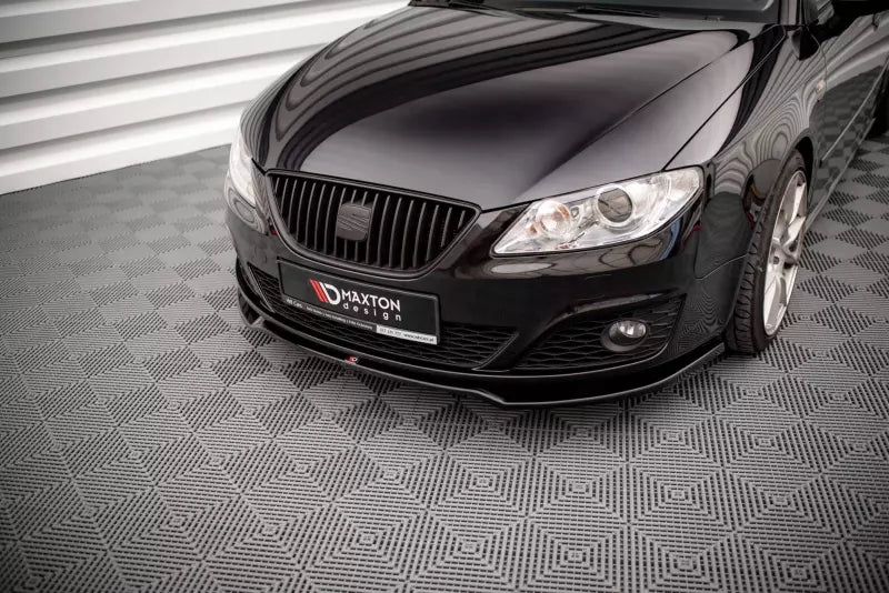 Maxton Design Frontlippe V.2 für Seat Exeo Hochglanz schwarz – Ansicht 3