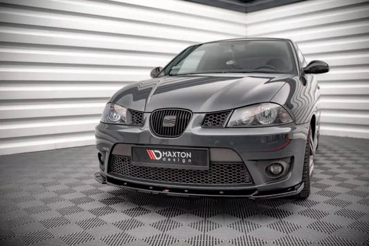 Maxton Design Frontlippe V.2 für Seat Ibiza Cupra Mk3 Hochglanz schwarz – Ansicht 1