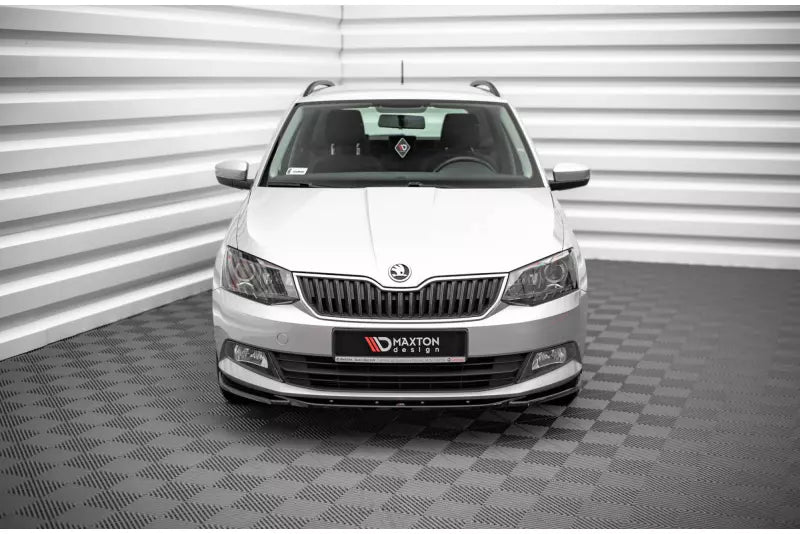 Maxton Design Frontlippe V.2 für Skoda Fabia Mk3 Hochglanz schwarz – Ansicht 2