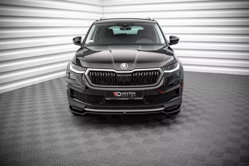 Maxton Design Frontlippe V.2 für Skoda Kodiaq Mk1 Facelift Hochglanz schwarz – Ansicht 2