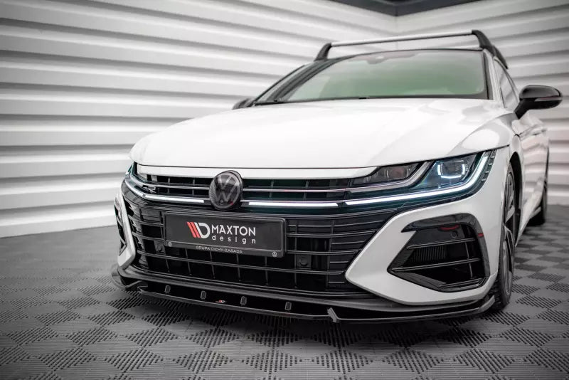 Maxton Design Frontlippe V.2 für VW Arteon R Hochglanz schwarz – Ansicht 1