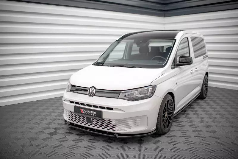 Maxton Design Frontlippe V.2 für VW Caddy Mk5 Hochglanz schwarz – Ansicht 1