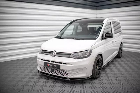 Maxton Design Frontlippe V.2 für VW Caddy Mk5 Hochglanz schwarz – Ansicht 1