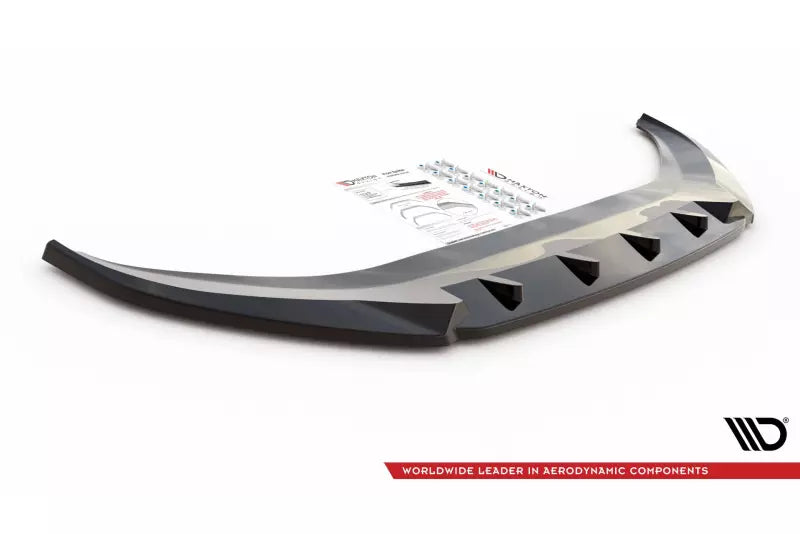 Maxton Design Frontlippe V.2 für VW Caddy Mk5 Hochglanz schwarz – Ansicht 4