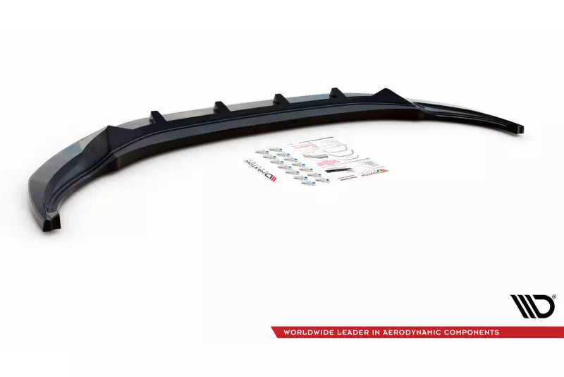 Maxton Design Frontlippe V.2 für VW Tiguan R Mk2 Facelift Hochglanz schwarz – Ansicht 4