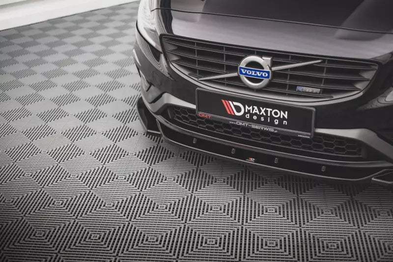 Maxton Design Frontlippe V.2 für Volvo S60 R-Design Mk2 Hochglanz schwarz – Ansicht 2