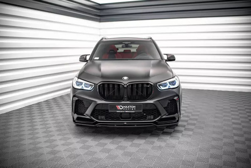 Maxton Design Frontlippe V.3 für BMW X5M F95 Hochglanz schwarz – Ansicht 2