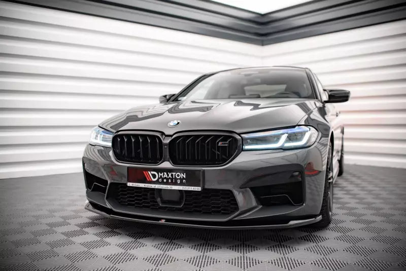 Maxton Design Frontlippe V.3 für BMW M5 F90 Facelift Hochglanz schwarz – Ansicht 1