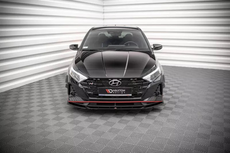 Maxton Design Frontlippe V.3 für Hyundai I20 N Mk3 Hochglanz schwarz – Ansicht 2
