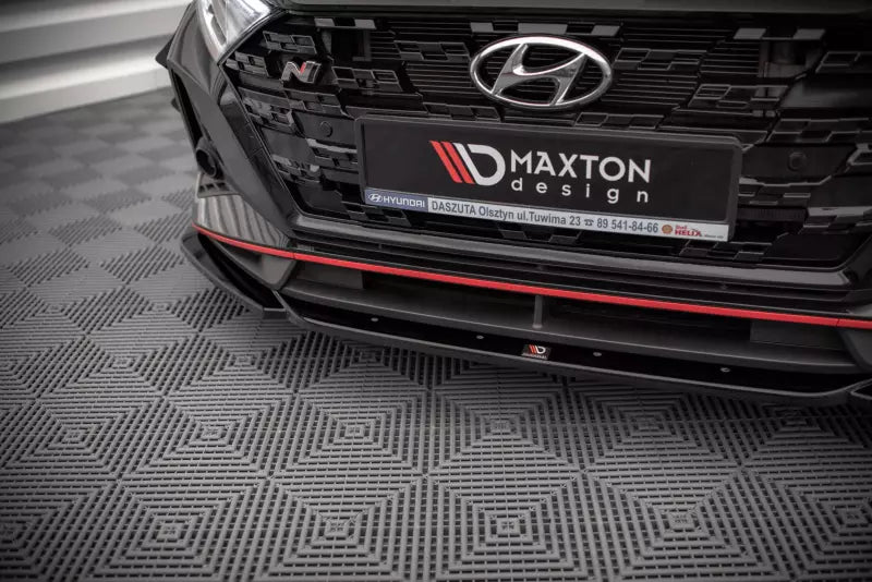 Maxton Design Frontlippe V.3 für Hyundai I20 N Mk3 Hochglanz schwarz – Ansicht 3