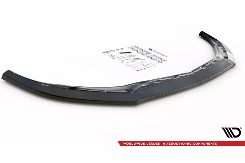 Maxton Design Frontlippe V.3 für Mercedes C63 AMG Aero Paket C205 Coupe Facelift Hochglanz schwarz – Ansicht 3