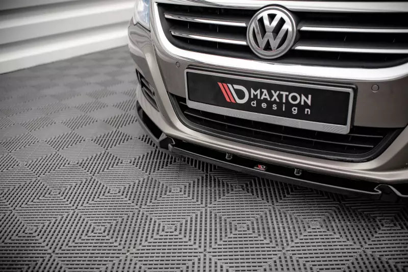 Maxton Design Frontlippe V.3 für VW Passat CC Hochglanz schwarz – Ansicht 3