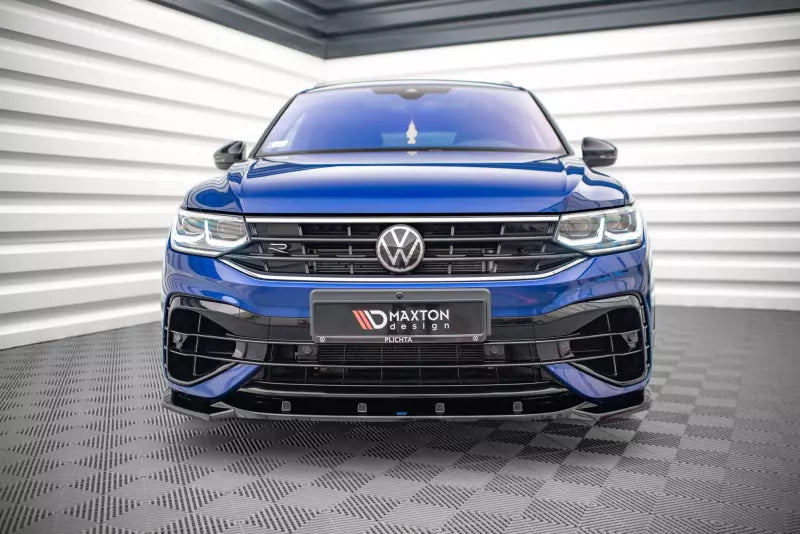 Maxton Design Frontlippe V.3 für VW Tiguan R / R-Line Mk2 Facelift Hochglanz schwarz – Ansicht 2