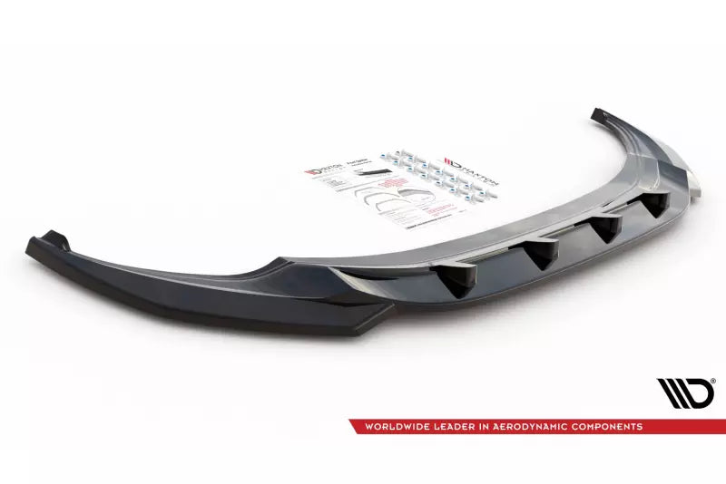 Maxton Design Frontlippe V.3 für VW Tiguan R / R-Line Mk2 Facelift Hochglanz schwarz – Ansicht 3