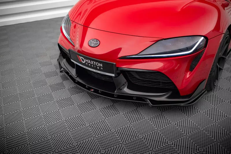 Maxton Design Frontlippe V.4 für Toyota Supra Mk5 Hochglanz schwarz – Ansicht 1