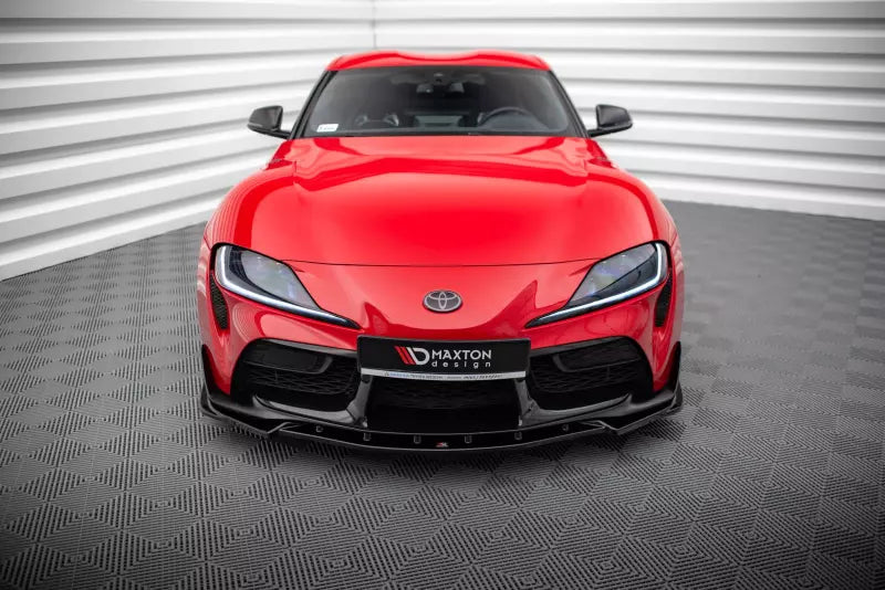 Maxton Design Frontlippe V.4 für Toyota Supra Mk5 Hochglanz schwarz – Ansicht 2