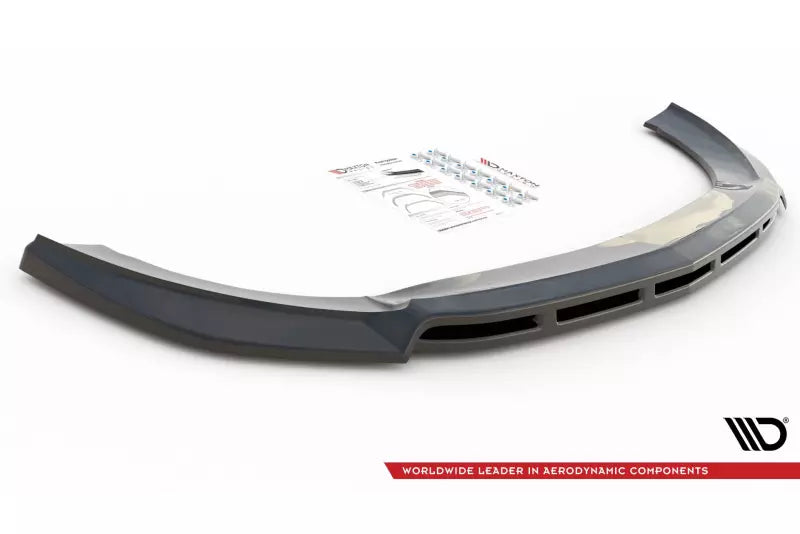 Maxton Design Frontlippe V.5 für Mercedes V-Klasse W447 AMG-Line Facelift Hochglanz schwarz – Ansicht 3