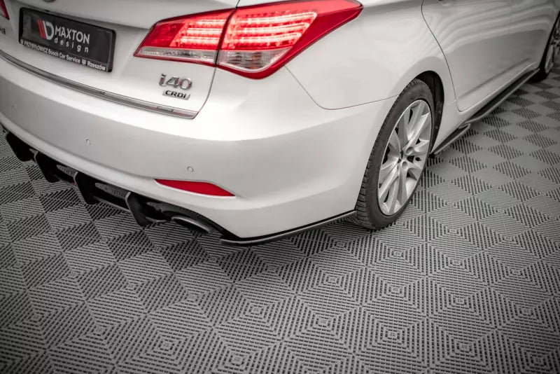 Maxton Design Diffusor Flaps für Hyundai I40 Mk1 Hochglanz schwarz – Ansicht 1