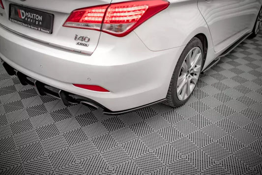 Maxton Design Diffusor Flaps für Hyundai I40 Mk1 Hochglanz schwarz – Ansicht 1