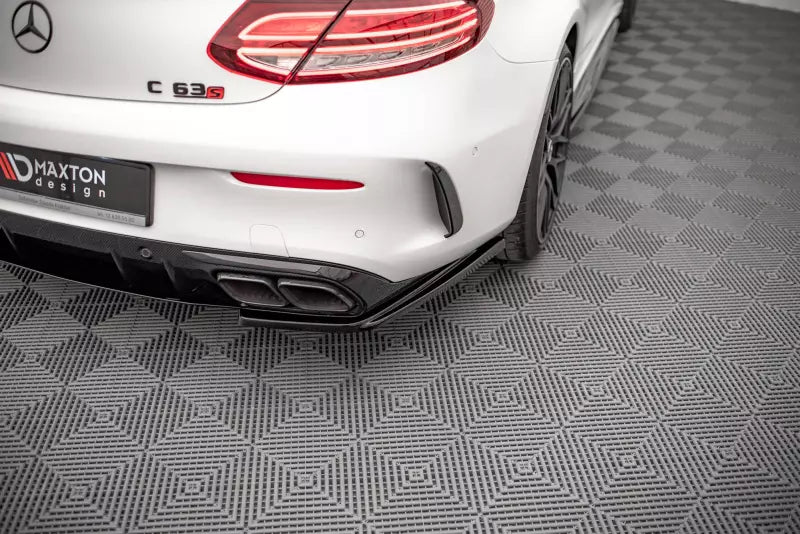 Maxton Design Diffusor Flaps für Mercedes C63 AMG C205 Coupe Facelift Hochglanz schwarz – Ansicht 1