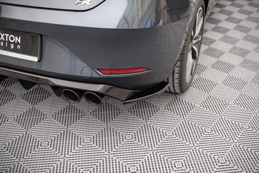 Maxton Design Diffusor Flaps für Seat Leon FR Hatchback Mk4 Hochglanz schwarz – Ansicht 1
