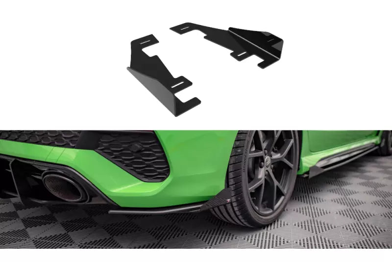 Maxton Design Street Pro Heckdiffusor Flaps für Audi RS3 Limousine 8Y Hochglanz schwarz – Ansicht 1