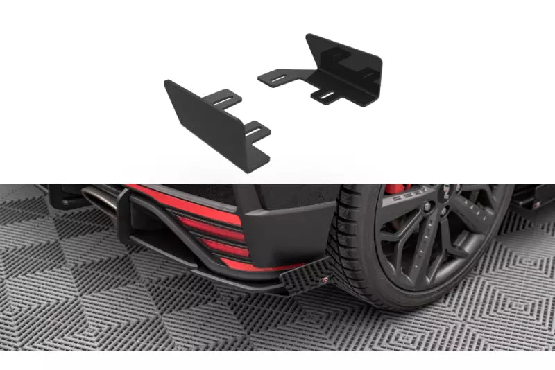 Maxton Design Street Pro Heckdiffusor Flaps für Hyundai I20 N Mk3 Hochglanz schwarz – Ansicht 1