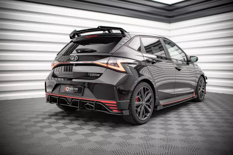 Maxton Design Street Pro Heckdiffusor Flaps für Hyundai I20 N Mk3 Hochglanz schwarz – Ansicht 4