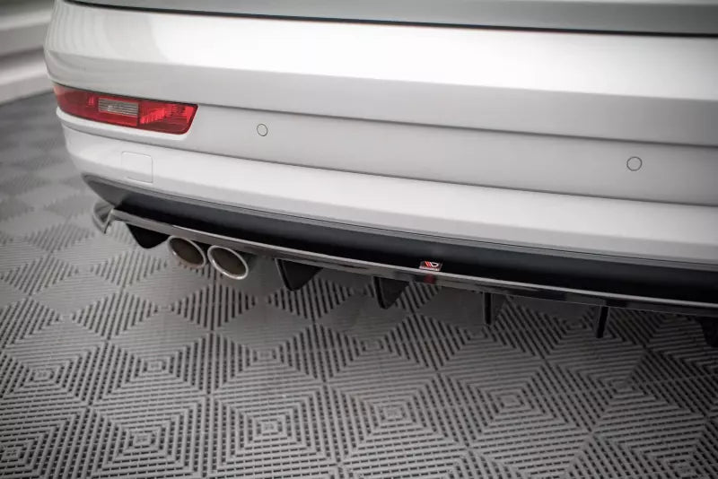 Maxton Design Heckdiffusor DTM Look für Audi Q3 S-Line 8U Facelift Hochglanz schwarz – Ansicht 3