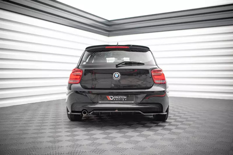 Maxton Design Heckdiffusor DTM Look für BMW 1er F20 Hochglanz schwarz – Ansicht 2