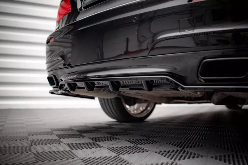 Maxton Design Heckdiffusor DTM Look für BMW 7 M-Paket F01 Hochglanz schwarz – Ansicht 2