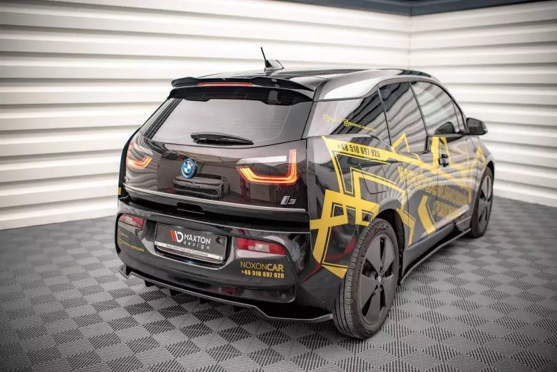 Maxton Design Heckdiffusor DTM Look für BMW i3 Mk1 Facelift Hochglanz schwarz – Ansicht 1