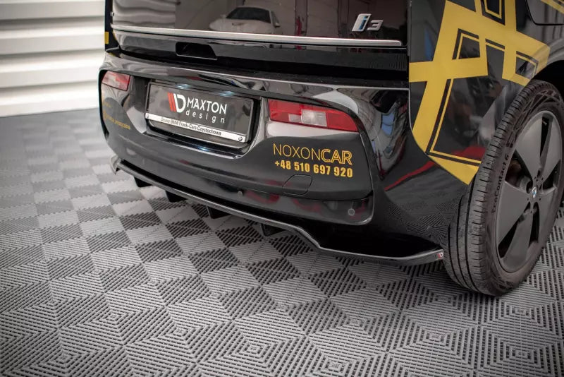 Maxton Design Heckdiffusor DTM Look für BMW i3 Mk1 Facelift Hochglanz schwarz – Ansicht 2