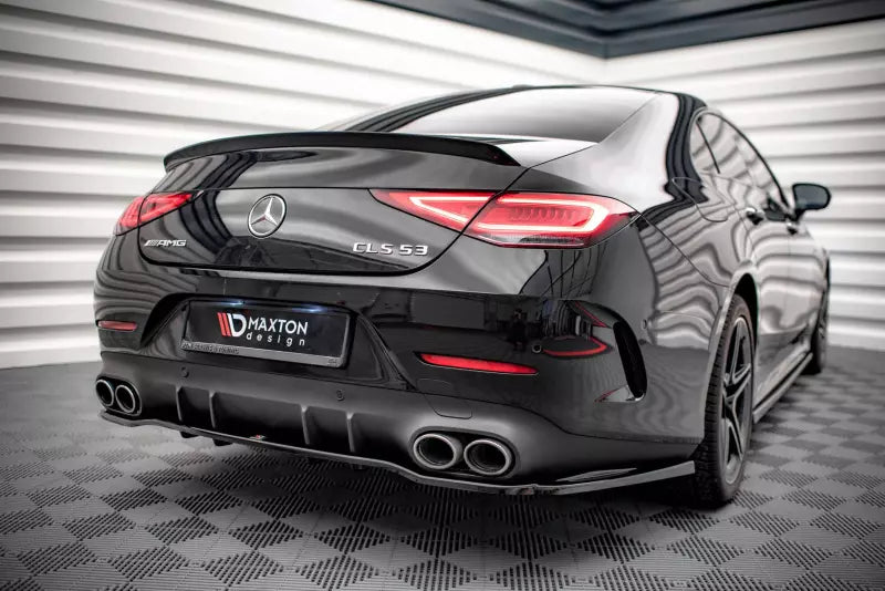 Maxton Design Heckdiffusor DTM Look für Mercedes CLS 53 AMG C257 Hochglanz schwarz – Ansicht 1