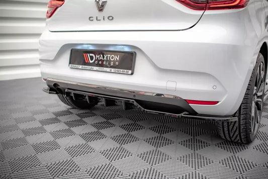 Maxton Design Heckdiffusor DTM Look für Renault Clio Mk5 Hochglanz schwarz – Ansicht 1
