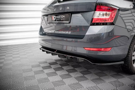 Maxton Design Heckdiffusor DTM Look für Skoda Fabia Combi Mk3 Facelift Hochglanz schwarz – Ansicht 1