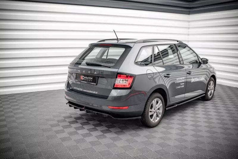 Maxton Design Heckdiffusor DTM Look für Skoda Fabia Combi Mk3 Facelift Hochglanz schwarz – Ansicht 2