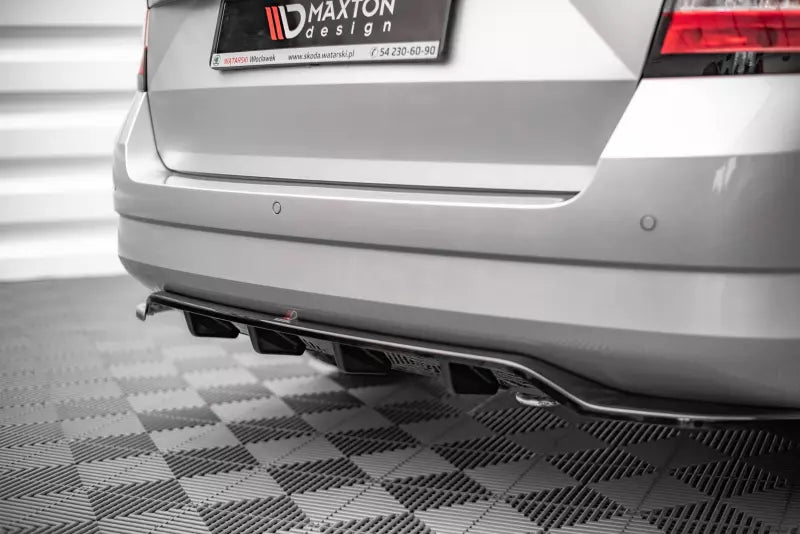 Maxton Design Heckdiffusor DTM Look für Skoda Fabia Combi Mk3 Hochglanz schwarz – Ansicht 2