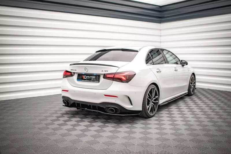 Maxton Design Heckdiffusor DTM Look V.1 für Mercedes A-Klasse 35 AMG Limousine V177 Hochglanz schwarz – Ansicht 2