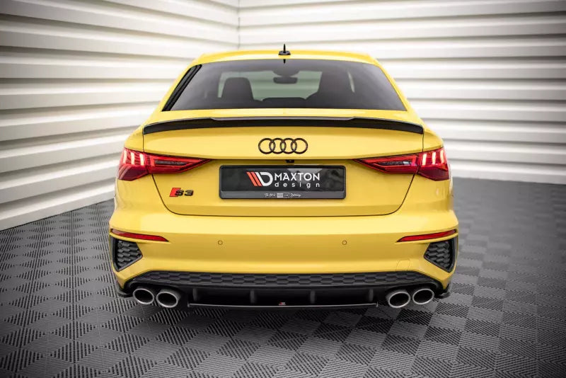 Maxton Design Heckdiffusor für Audi S3 Limousine 8Y Hochglanz schwarz – Ansicht 1