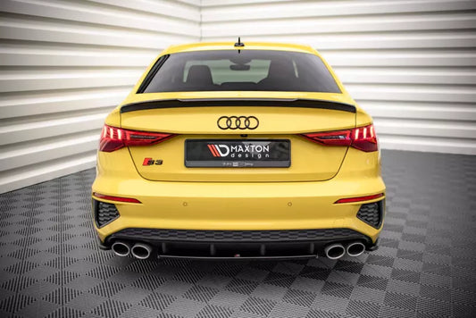Maxton Design Heckdiffusor für Audi S3 Limousine 8Y Hochglanz schwarz – Ansicht 1