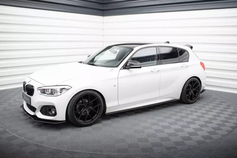 Maxton Design Street Pro Seitenschweller (Paar) V.2 für BMW 1er F20 M135i / M140i / M-Paket matt schwarz – Ansicht 2
