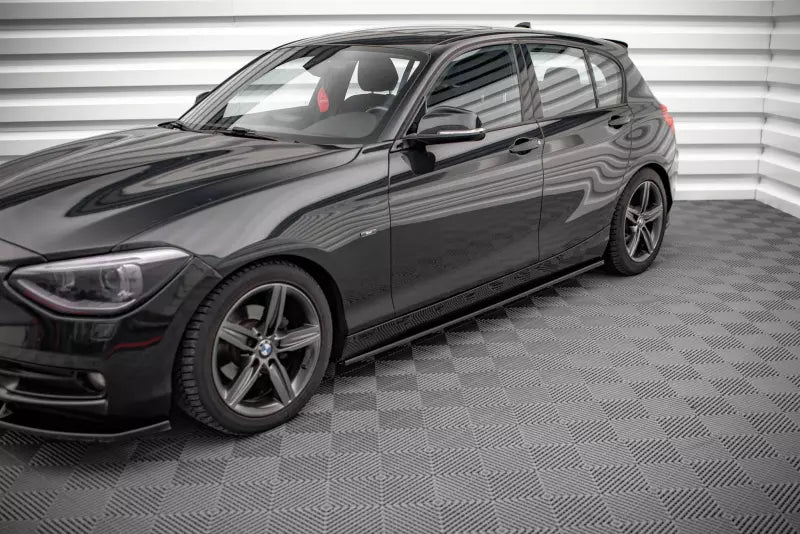Maxton Design Seitenschweller (Paar) für BMW 1er F20 Hochglanz schwarz – Ansicht 1