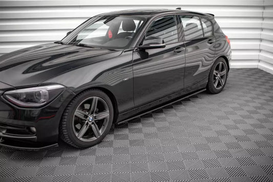 Maxton Design Seitenschweller (Paar) für BMW 1er F20 Hochglanz schwarz – Ansicht 1