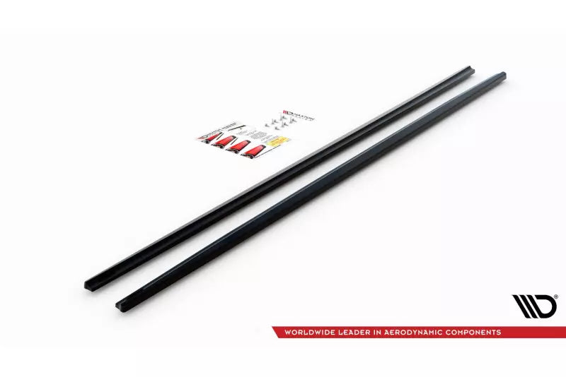 Maxton Design Seitenschweller (Paar) für BMW 1er F20 Hochglanz schwarz – Ansicht 3