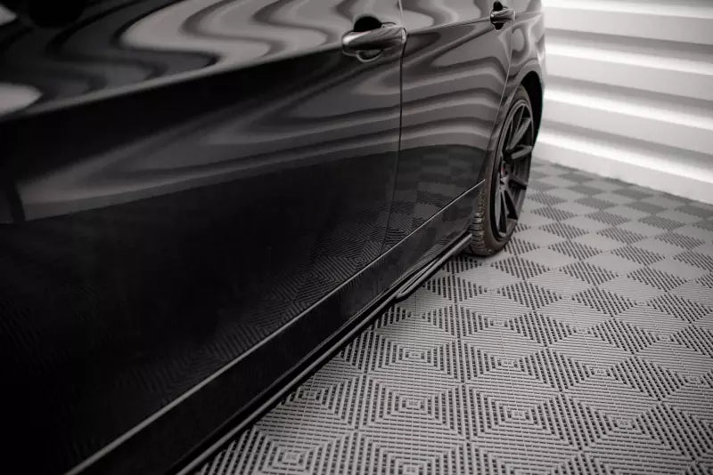 Maxton Design Seitenschweller (Paar) für BMW 3er E90 Hochglanz schwarz – Ansicht 2
