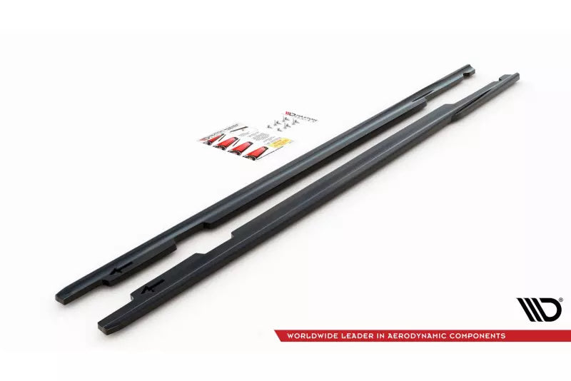 Maxton Design Seitenschweller (Paar) für BMW 3er E90 Hochglanz schwarz – Ansicht 4