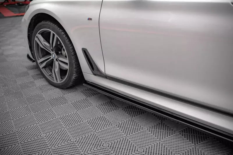 Maxton Design Seitenschweller (Paar) für BMW 7er Lang M-Paket G12 Hochglanz schwarz – Ansicht 2