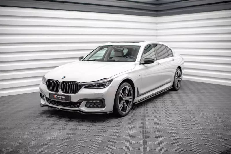 Maxton Design Seitenschweller (Paar) für BMW 7er Lang M-Paket G12 Hochglanz schwarz – Ansicht 4