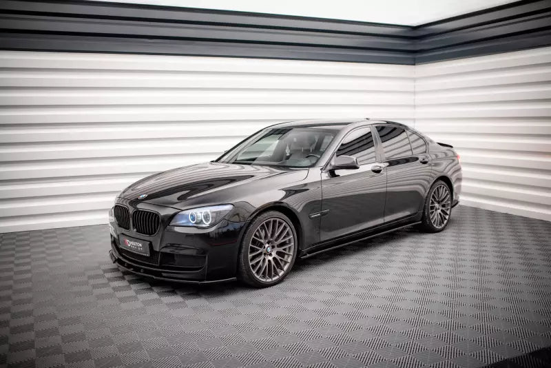 Maxton Design Seitenschweller (Paar) für BMW 7er M-Paket F01 Hochglanz schwarz – Ansicht 3